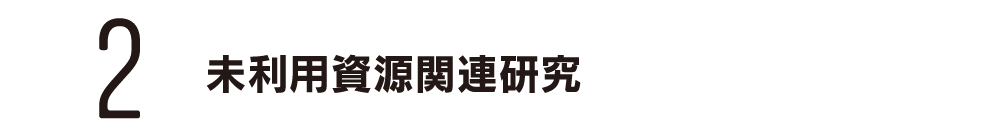 未利用資源関連研究